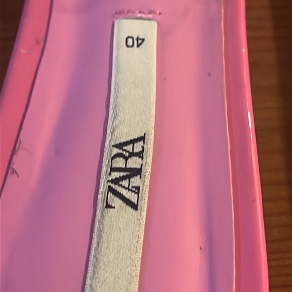 Zara Pink Jelly Sandals Colored Flat Rubber Sandals 40 - Picture 4 of 9